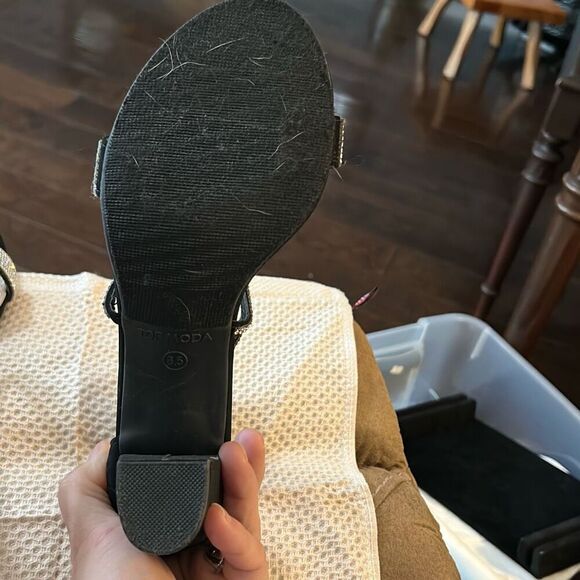 TOP Moda Dressy/Formal Sandals High Heel Ankle Strap Open Toe Sandals. Size 8.5. - Picture 7 of 8